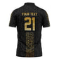World Football 2026 Egypt Custom Zipper Polo Shirt Ancient Egyptian Hieroglyphs - African Pride