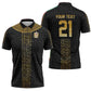World Football 2026 Egypt Custom Zipper Polo Shirt Ancient Egyptian Hieroglyphs - African Pride