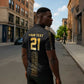 World Football 2026 Egypt Custom Zipper Polo Shirt Ancient Egyptian Hieroglyphs - African Pride