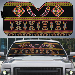 Bamenda Toghu Auto Sun Shade Traditional Attire Pattern