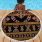 Bamenda Toghu Beach Blanket Traditional Attire Pattern