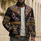 Bamenda Toghu Bomber Puffer Jacket Traditional Attire Pattern