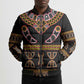 Bamenda Toghu Bomber Puffer Jacket Traditional Attire Pattern
