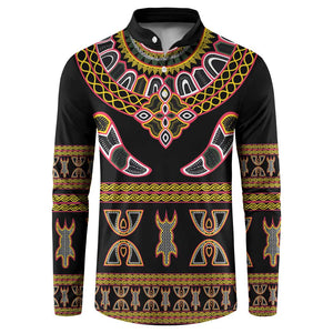 Bamenda Toghu Button Sweatshirt Traditional Attire Pattern