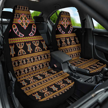 Bamenda Toghu Car Seat Cover Traditional Attire Pattern