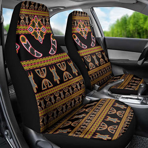 Bamenda Toghu Car Seat Cover Traditional Attire Pattern