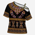 Bamenda Toghu Cross Shoulder Shirt Traditional Attire Pattern