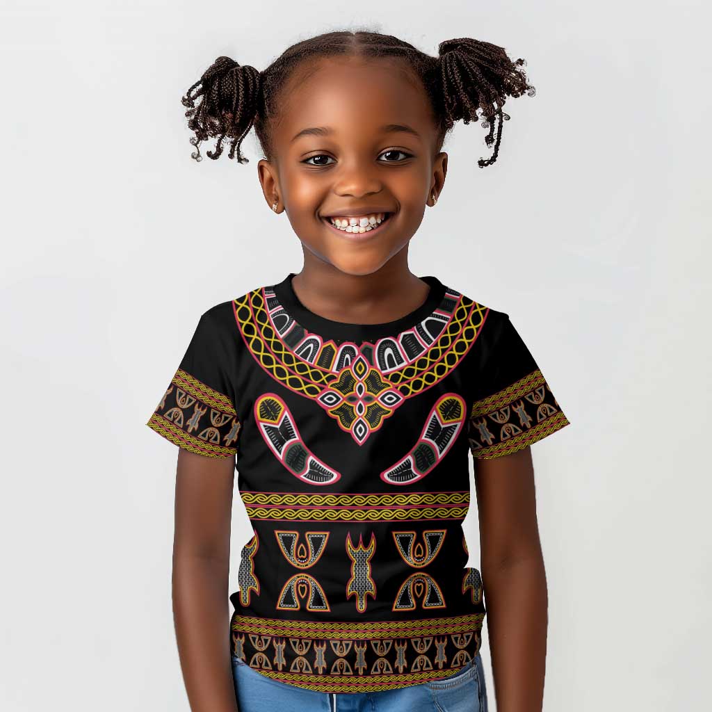 Bamenda Toghu Kid T shirt Traditional Attire Pattern