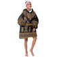 Bamenda Toghu Kid Wearable Blanket Hoodie Traditional Attire Pattern