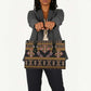 Bamenda Toghu Leather Bag Traditional Attire Pattern