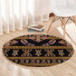 Bamenda Toghu Round Carpet Traditional Attire Pattern