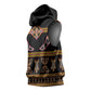 Bamenda Toghu Sleeveless Hoodie Traditional Attire Pattern