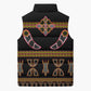 Bamenda Toghu Sleeveless Puffer Jacket Traditional Attire Pattern