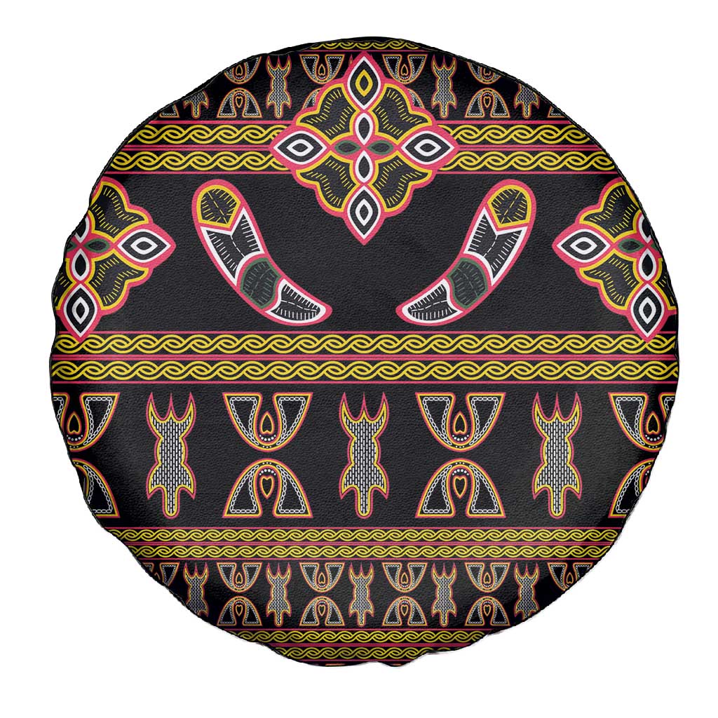 Bamenda Toghu Spare Tire Cover Traditional Attire Pattern