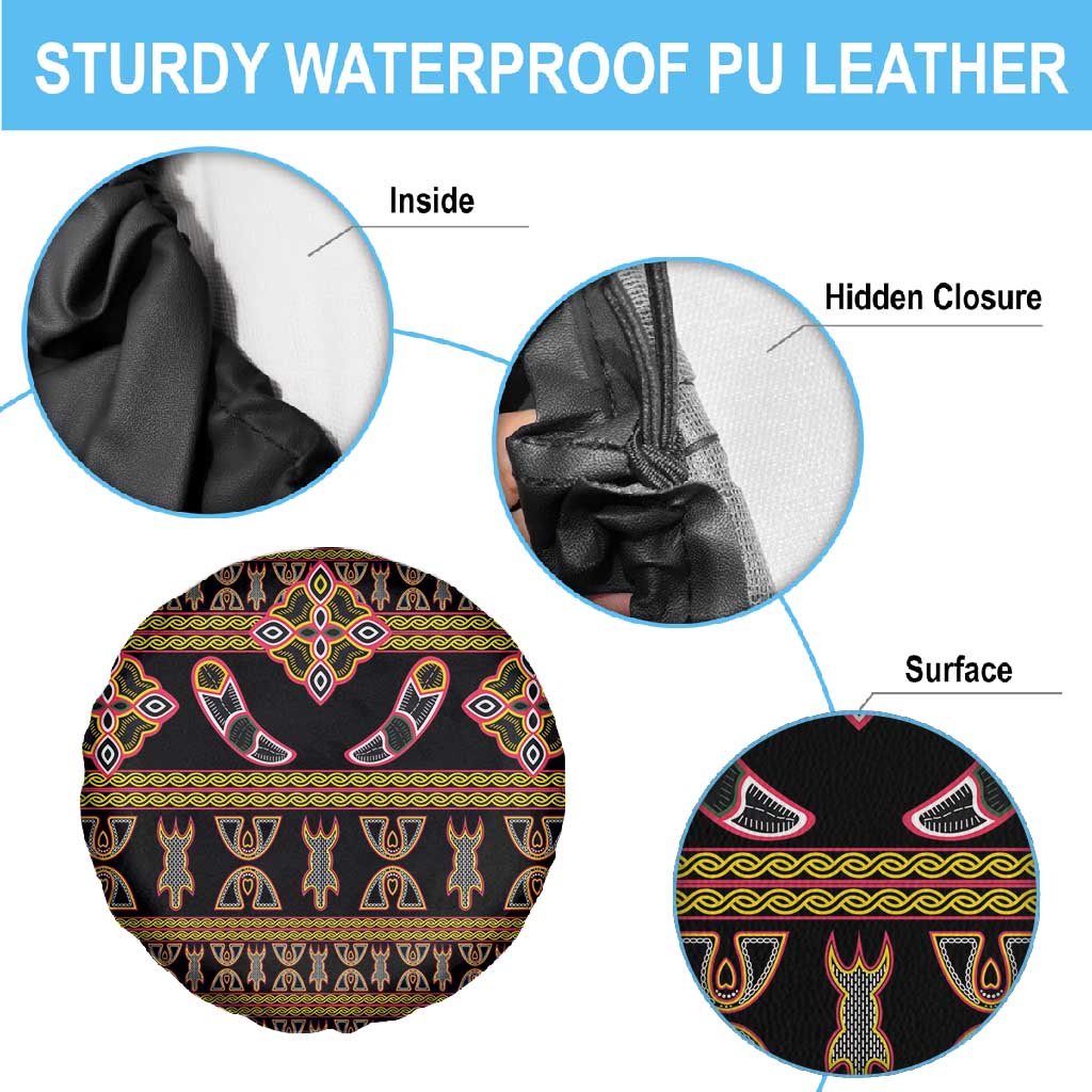 Bamenda Toghu Spare Tire Cover Traditional Attire Pattern