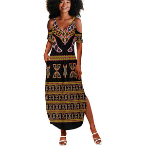 Bamenda Toghu Summer Maxi Dress Traditional Attire Pattern