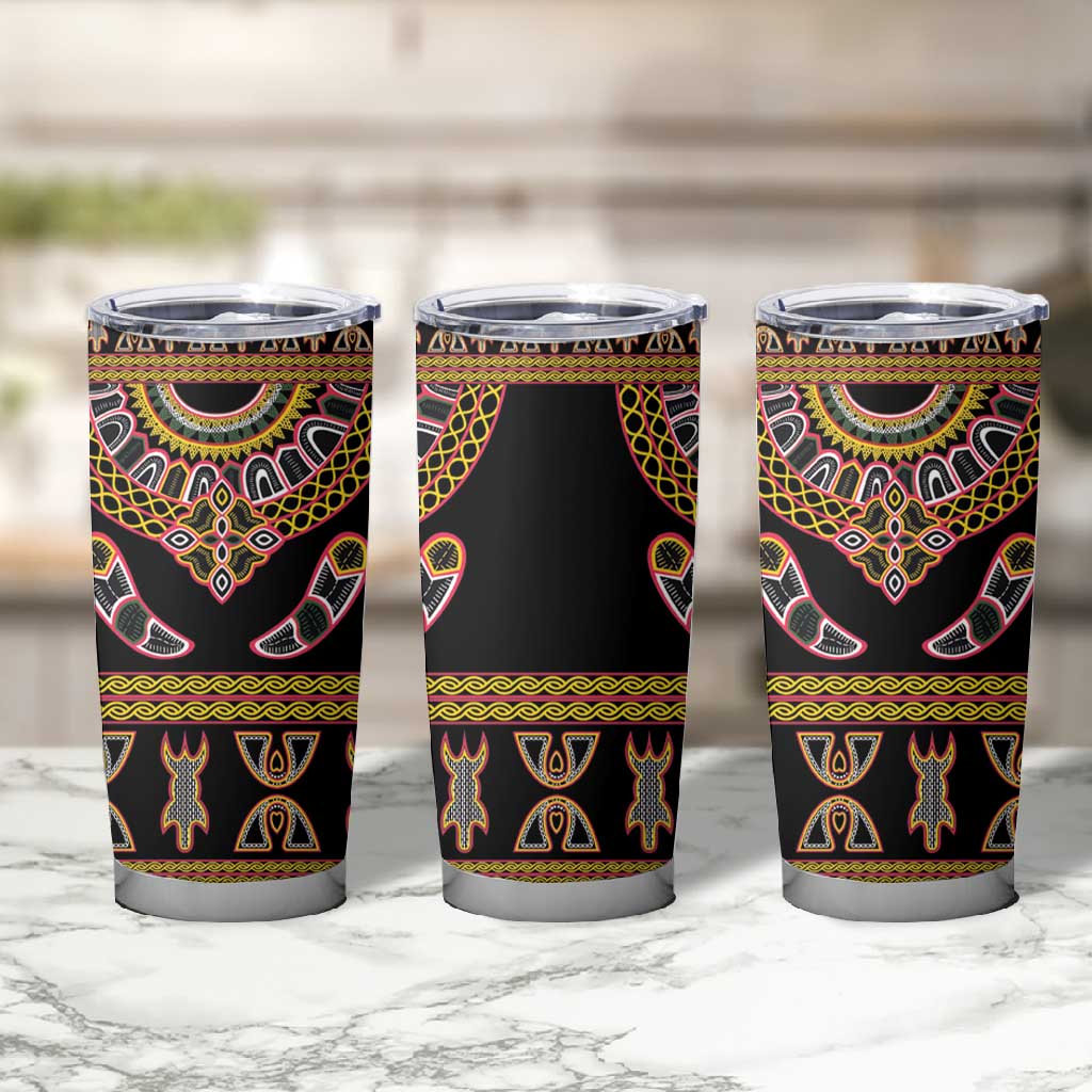 Bamenda Toghu Tumbler Cup Traditional Attire Pattern