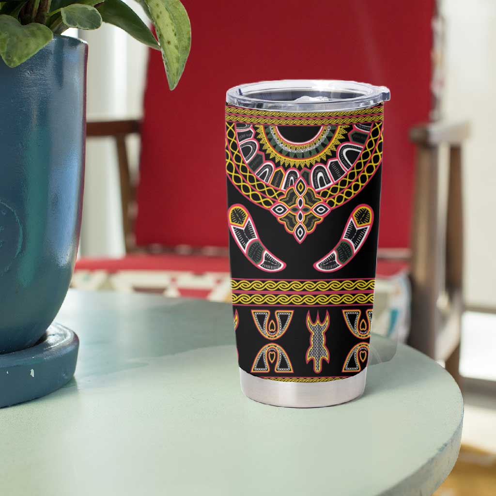 Bamenda Toghu Tumbler Cup Traditional Attire Pattern