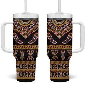 Bamenda Toghu Tumbler With Handle Traditional Attire Pattern