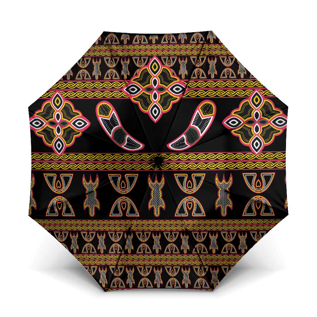 Bamenda Toghu Umbrella Traditional Attire Pattern by African Pride Shop