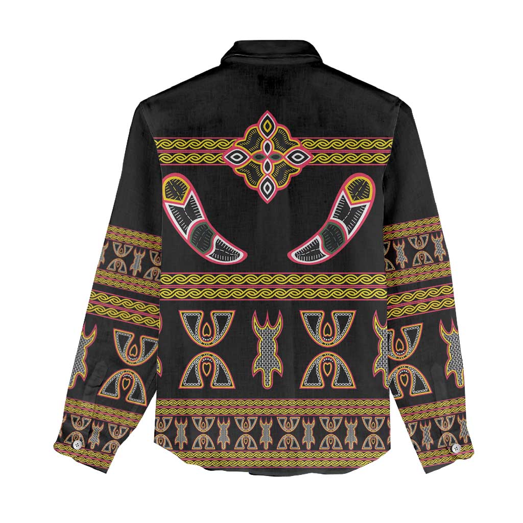Bamenda Toghu Women Casual Shirt Traditional Attire Pattern