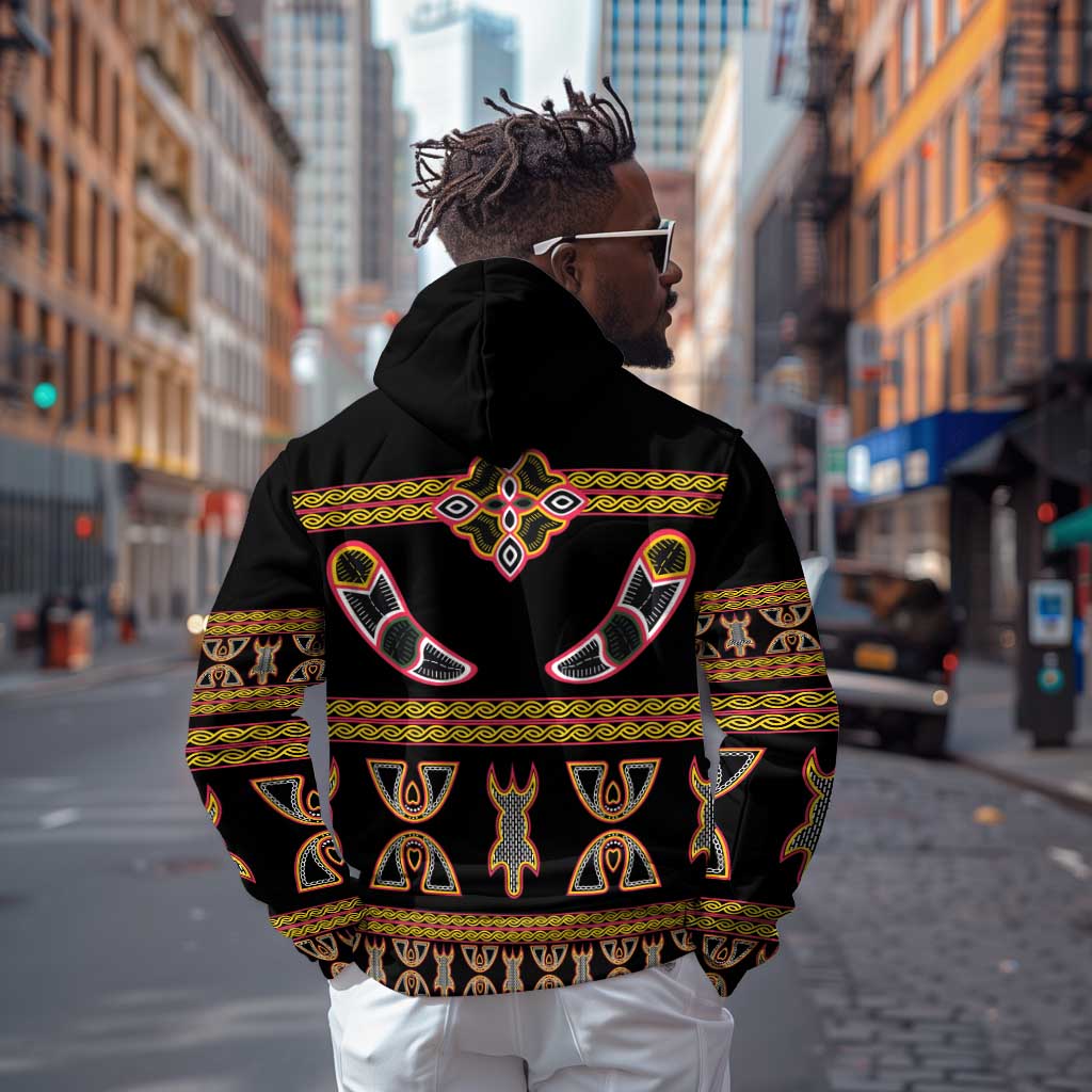 Bamenda Toghu Zip Hoodie Traditional Attire Pattern