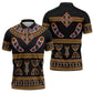 Bamenda Toghu Zipper Polo Shirt Traditional Attire Pattern