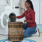 Cameroon Cheetah Toghu Pattern Laundry Basket