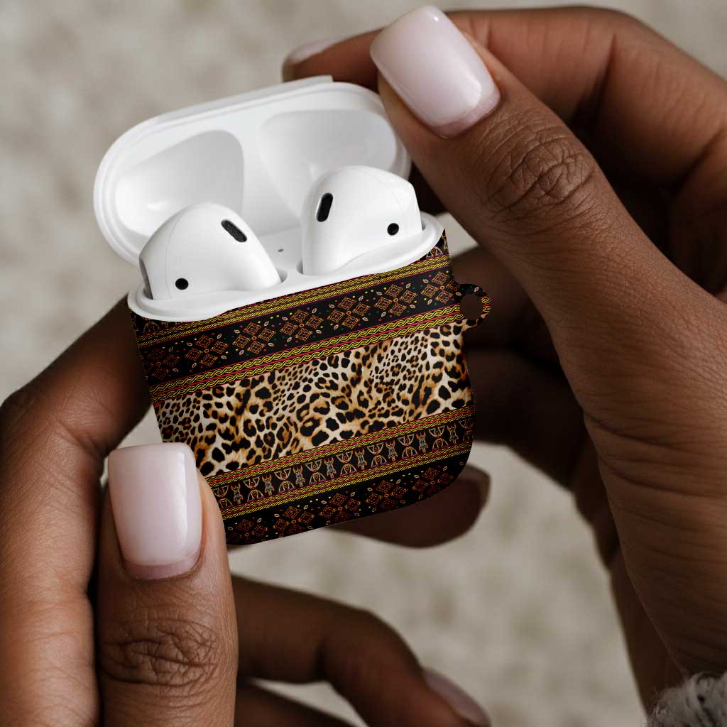 Cameroon Cheetah Toghu Pattern AirPods Case