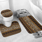 Cameroon Cheetah Toghu Pattern Bathroom Set