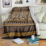 Cameroon Cheetah Toghu Pattern Blanket