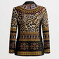 Cameroon Cheetah Toghu Pattern Blazer