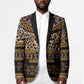 Cameroon Cheetah Toghu Pattern Blazer