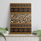 Cameroon Cheetah Toghu Pattern Canvas Wall Art