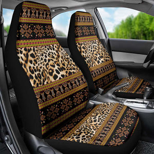 Cameroon Cheetah Toghu Pattern Car Seat Cover