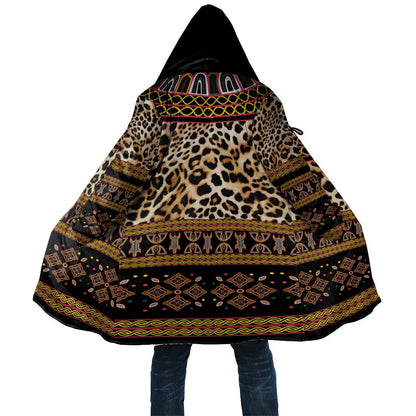 Cameroon Cheetah Toghu Pattern Cloak