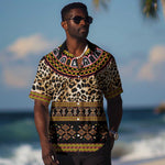 Cameroon Cheetah Toghu Pattern Hawaiian Shirt