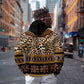 Cameroon Cheetah Toghu Pattern Hoodie