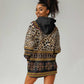 Cameroon Cheetah Toghu Pattern Hoodie Dress