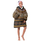 Cameroon Cheetah Toghu Pattern Kid Wearable Blanket Hoodie
