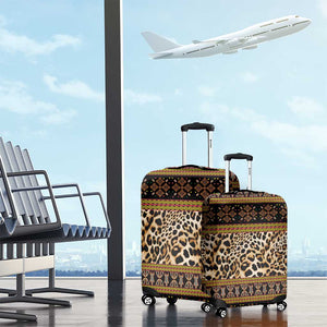 Cameroon Cheetah Toghu Pattern Luggage Cover
