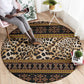 Cameroon Cheetah Toghu Pattern Round Carpet
