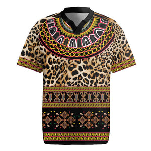 Cameroon Cheetah Toghu Pattern Rugby Jersey