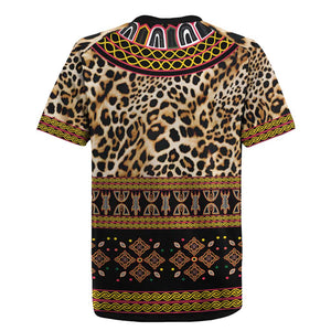Cameroon Cheetah Toghu Pattern Rugby Jersey