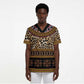 Cameroon Cheetah Toghu Pattern Scrub Top
