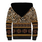 Cameroon Cheetah Toghu Pattern Sherpa Hoodie