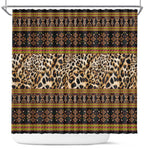 Cameroon Cheetah Toghu Pattern Shower Curtain