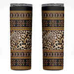 Cameroon Cheetah Toghu Pattern Skinny Tumbler