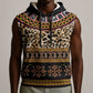 Cameroon Cheetah Toghu Pattern Sleeveless Hoodie