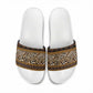 Cameroon Cheetah Toghu Pattern Slide Sandals
